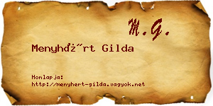 Menyhért Gilda névjegykártya